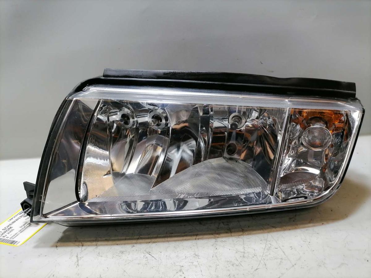 Skoda Fabia 6Y Scheinwerfer links Halogen Chrom Hintergrund Hersteller TYC Bj.2002